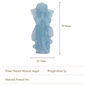 Ornamen dekoratif patung malaikat kristal untuk Feng Shui dan tampilan rumah - Product Image 3