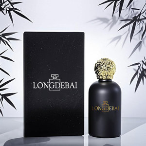OEM Custom Crimp Matte Black Round Perfume <b>Spray</b> <b>Bottle</b> 30ml 50ml 100ml <b>Empty</b> Gold Cap Glass Perfume <b>Bottle</b> With Gift Box - Product Image 2
