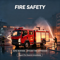 Nouveau camion-citerne de pompage d'eau diesel HOWO pour intervention incendie, réservoir de 5001-7000L, norme d'émission Euro 3, transmission manuelle, 150-250ch, origine Hubei