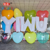 Ballon géant personnalisé en nylon de 2 m (60 pouces) avec nom de ville, pour hélium, idéal pour mariage, anniversaire, décoration extérieure - Yiwu