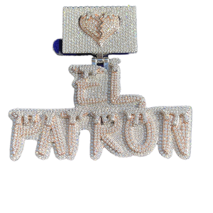 <b>Custom</b> Iced Out <b>Name</b> Pendant Diamond Letter <b>Necklace</b> Personalized Hip Hop Pendant Rose Gold <b>Custom</b> Jewelry - Product Image 1
