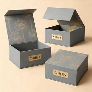 Tùy Chỉnh Thiết Kế Sang Trọng Cao Cấp Từ Đóng Cửa Lật Top Vàng Lá Bưu Phẩm Cứng Nhắc Bao Bì Các Tông Nam Châm Hộp Gấp Hộp - Product Image 1