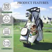 Serviette de golf imprimée Waffleg, séchage rapide, antibactérienne, respectueuse de l'environnement
