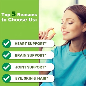 OEM/ODM Premium DHA EPA Omega 3 kapsul softgel mendukung kesehatan otak minyak ikan DHA minyak ganggang kapsul minyak ikan laut dalam - Product Image 3