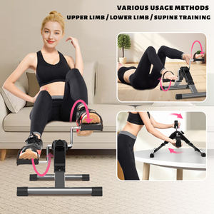 Mini bicicleta estática portátil de acero, Pedal de mano y pie, entrenador plegable para interiores, máquina de belleza para piernas, entrenador de bicicleta - Product Image 3