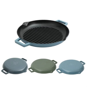 Customization Cast Iron <strong>Grill</strong> Griddle <strong>Pan</strong> BBQ Double Ears Camping <strong>Grill</strong> Pot - Product Image 2
