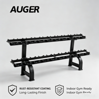 Mancuernas Hexagonales de Goma AUGER al por Mayor, de 1-50 kg, Pesas Comerciales para Gimnasio con Logotipo Personalizado OEM ODM