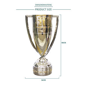 अनुकूलित हाई-एंड चैंपियंस लीग ट्रॉफी खेल प्रतियोगिता स्मारिका बड़ी धातु ट्रॉफी - Product Image 5
