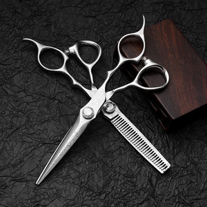 Hairdressing Scissors 6-Inch 9CR13 Stainless Steel Thinning Shears Professional Salon Hair Cutting And Styling Tool - Product Image 2