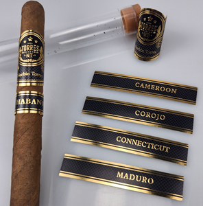 Custom Gold Foil <b>Sticker</b> with UV Printing Embossing Backwoods Cigars Packaging Embossed <b>Logo</b> Band New Design Cigar Rings Labels - Product Image 3