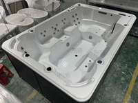 Whirlpool-Spa Garten-Whirlpool Massage-Pool Whirlpool-Badewanne Spa-Wannen mit 10 Sitzen Acryl-Whirlpool mit großem Fassungsvermögen