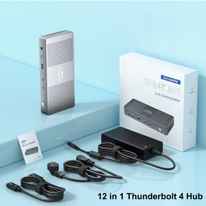 Ult-đoàn kết 12 trong 1 <span class=keywords><strong>Thunderbolt</strong></span> 4 trung tâm kép <span class=keywords><strong>HD</strong></span> HDMI2.0 4K 60Hz DP 4K 144Hz USB 3.0 SD TF RJ45 TB4 Docking Station kép 4K màn hình - Product Image 6