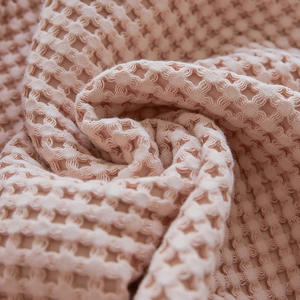Couverture <span class=keywords><strong>de</strong></span> <span class=keywords><strong>lit</strong></span> douce en coton, 100% tricot japonais, couverture en gaufre à grains <span class=keywords><strong>de</strong></span> maïs, froncée, chaude, <span class=keywords><strong>pour</strong></span> l'été - Product Image 3
