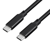 Cable USB 3.1 Tipo-C a Tipo-C de Carga Rápida PD 5A 100W con Revestimiento de PVC y Soporte 4K para Laptop/Teléfono 1m/3m/5m