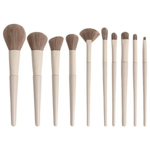 Set di 10 Pennelli da Trucco a Grado Zero <span class=keywords><strong>per</strong></span> Principianti - Pennelli Morbidi <span class=keywords><strong>per</strong></span> Ombretto, Cipria, Fondotinta e Illuminante - Product Image 1