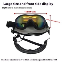 Lunettes de protection UV pour animaux de compagnie Maple Cypress, élégantes, avec sangles élastiques réglables, verres en silicone, protection anti-éclaboussures renforcée