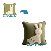Peluche personnalisée avec des poils longs super doux brodés pour enfants