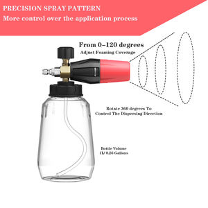 1/4 connecteur rapide haute qualité lavage de voiture neige mousse Lance lavage de voiture nettoyeur haute pression pistolet buse costume - Product Image 2