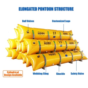 Sacs de levage en tube flottant ponton allongé pour travaux sous-marins, en tissu enduit de PVC soudé par HF, pour le sauvetage maritime - Product Image 3