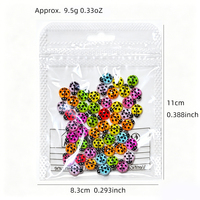 50 Pièces Mini Charms Coccinelle à Sept Points pour Nail Art, Adorables Décorations en Résine pour Ongles, Perles et Accessoires de Manucure Artisanale