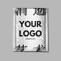 Emballage de courrier d'expédition en plastique recyclé Enveloppes rembourrées imprimées pour petites entreprises Sac d'expédition à bulles d'air express en poly Logo personnalisé