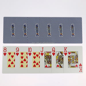 ไพ่โป๊กเกอร์คลับคาสิโนกันน้ำพลาสติกพีวีซีโลโก้ที่กำหนดเอง - Product Image 4