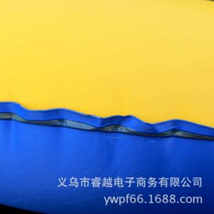 Bouée de natation gonflable en PVC épaissi 3,6 mm jaune et bleue pour enfants et adultes avec poignée - Product Image 4