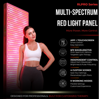 IDEATHERAPY 8/9 Ondes Bluetooth et APP, Panneau de luminothérapie LED infrarouge de bureau, Panneau de luminothérapie rouge