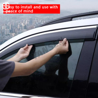 Para Toyota BZ4X, visera de ventana lateral de coche, toldo de ventilación, lluvia, ceja, refugios, protección contra la lluvia, puerta, Ventvisor, piezas de automóviles