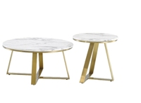 Table basse moderne minimaliste de luxe léger, combinaison de tables basses rondes nordiques, petite table d'angle créative