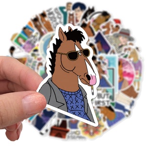 Pegatinas de dibujos animados de BoJack Horseman America para niños, pegatinas de Anime para Skateboard, equipaje y portátil, 50 unidades - Product Image 4