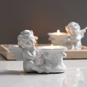 Statua in Resina Stile Retrò Europeo, Ornamento Angelo Bambina per Foto Natalizie e Matrimoniali, Tema Artistico - Product Image 3