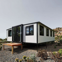 Villa préfabriquée prête à l'emploi de 40 pieds Maison conteneur extensible de 3 chambres Hôtel Préfabriqué Portable Mobile Tiny Home