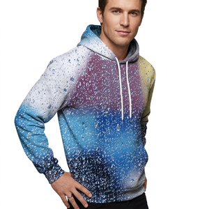 Sudadera con Capucha para Hombre, Color Degradado, Estampado por Sublimación, Manga Larga, Tejido de Poliéster, Estilo Otoñal - Product Image 1