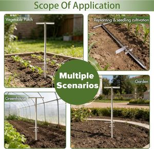 เครื่องมือเก็บตัวอย่างดินแบบมือหมุนสแตนเลสพร้อมแป้นเหยียบ - Product Image 5