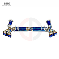 SD 1,2mm Titan Komplettauspuffanlage für Porsche 911 991/991.1/991.2 Turbo 3.8T 2017-2019 Performance Gerade Auspuffrohre