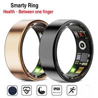 R11 Smart Ring HR Pemantau Oksigen Darah dan Tidur, Pelacak Kebugaran Tahan Air IP68, Cincin Kesehatan Fashion, Kontrol Aplikasi NFC