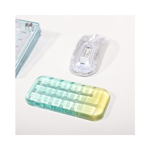 Hoàn Chỉnh Trong Suốt Pha Lê Gel Thiết Kế Mới Chuột Chơi Game Pad Tùy Chỉnh Bàn Phím Silicone Cổ Tay Phần Còn lại Chuột Pad Cho Nhà Văn Phòng - Product Image 1