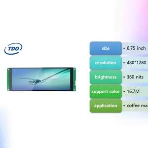 TDO display intelligente da 6.75 pollici IPS 480*1280 da giraffa UART con interfaccia TTL/RS232/RS485 per livello commerciale