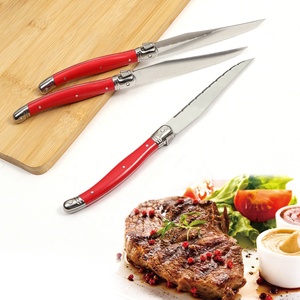 Ensemble de couteaux à Steak <span class=keywords><strong>Laguiole</strong></span>, Collection de couteaux à Steak en acier inoxydable, couverts de cuisine occidentale, couteaux de table 6 pièces/ensemble - Product Image 5