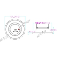 64MM HF Driver 8 Ohm 15W Soft Dome halus respon 1700Hz ~ 20KHz OEM tersedia 95,8db bulat Tweeter dengan pin untuk Home Theater
