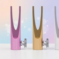 Taille-crayon cylindrique en métal en forme de U pour crayons à sourcils, outil pratique de précision à double fente pour affiner les pointes