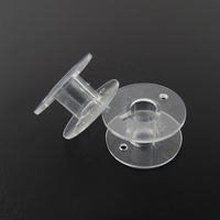 Bobines de machines à coudre transparentes en plastique, 50 pièces, bobines de bobine pour Machine à coudre domestique, travail d'aiguille, artisanat Transparent, taille unique