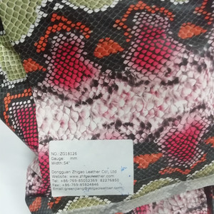 2022 yeni varış mont malzemeleri sahte yılan desen pamuk taban PU deri kumaş seksi etek veya pantolon kullanılmış - Product Image 4