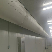 Système professionnel de conduit d'air en tissu anti-corrosion à opération facile pour la plantation en serre avec anti-condensation