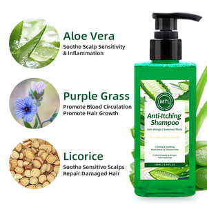 <span class=keywords><strong>Shampooing</strong></span> Capillaire Lissant Personnalisé Sous Marque Privée Hydratant Anti-démangeaisons Biologique Anti-allergie et Soin Apaisant du Cuir Chevelu - Product Image 2