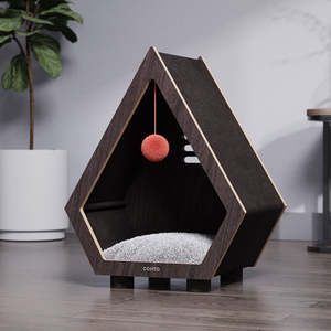 Casa y Cama para Gatos Plegable de Lujo para Uso en Interiores y Exteriores, con Tapa Extraíble Impermeable - Product Image 5
