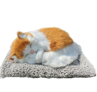 Jouets en peluche chat sonore de 20 cm, peluche chat sonore réaliste, peluche chat électrique douce et mignonne pour les enfants, les filles