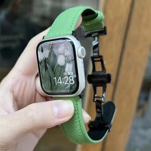 38/40/41/42(S10)MM 42(1 ~ 9)/44/45/46/49MM 20MM/22MM 시계 가죽 활 버클 리치 패턴 스위치 생 귀 가죽 스트랩 - Product Image 4