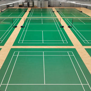 Produsen Lantai Vinyl Spons Olahraga PVC Anti-Selip Portabel untuk Dalam Ruangan, Gulungan Lantai Badminton BWF Grosir - Product Image 6